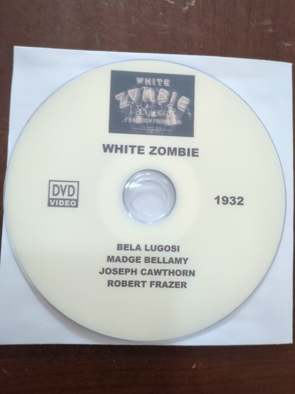 White Zombie DVD 1932 Bela Lugosi disc only